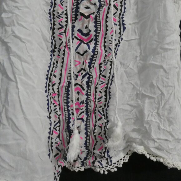 AEROPOSTALE | medium | Bohemian Embroidered Cold-Shoulder Blouse - Picture 8 of 16